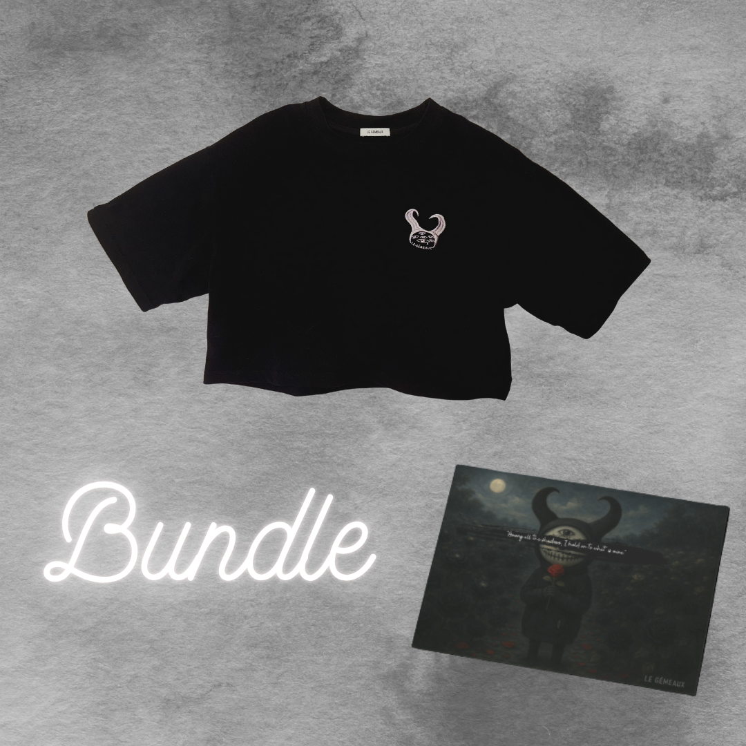 crop top + postcard bundle